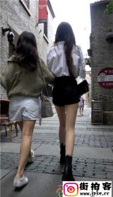 4K-街拍黑色热裤性感大长腿丝袜美女[MP4/363M]